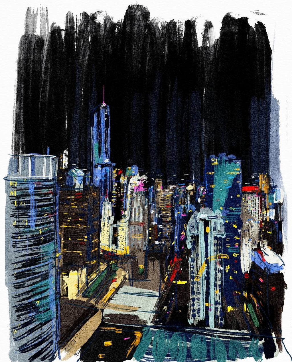 Chicago at night - MartaMescar
