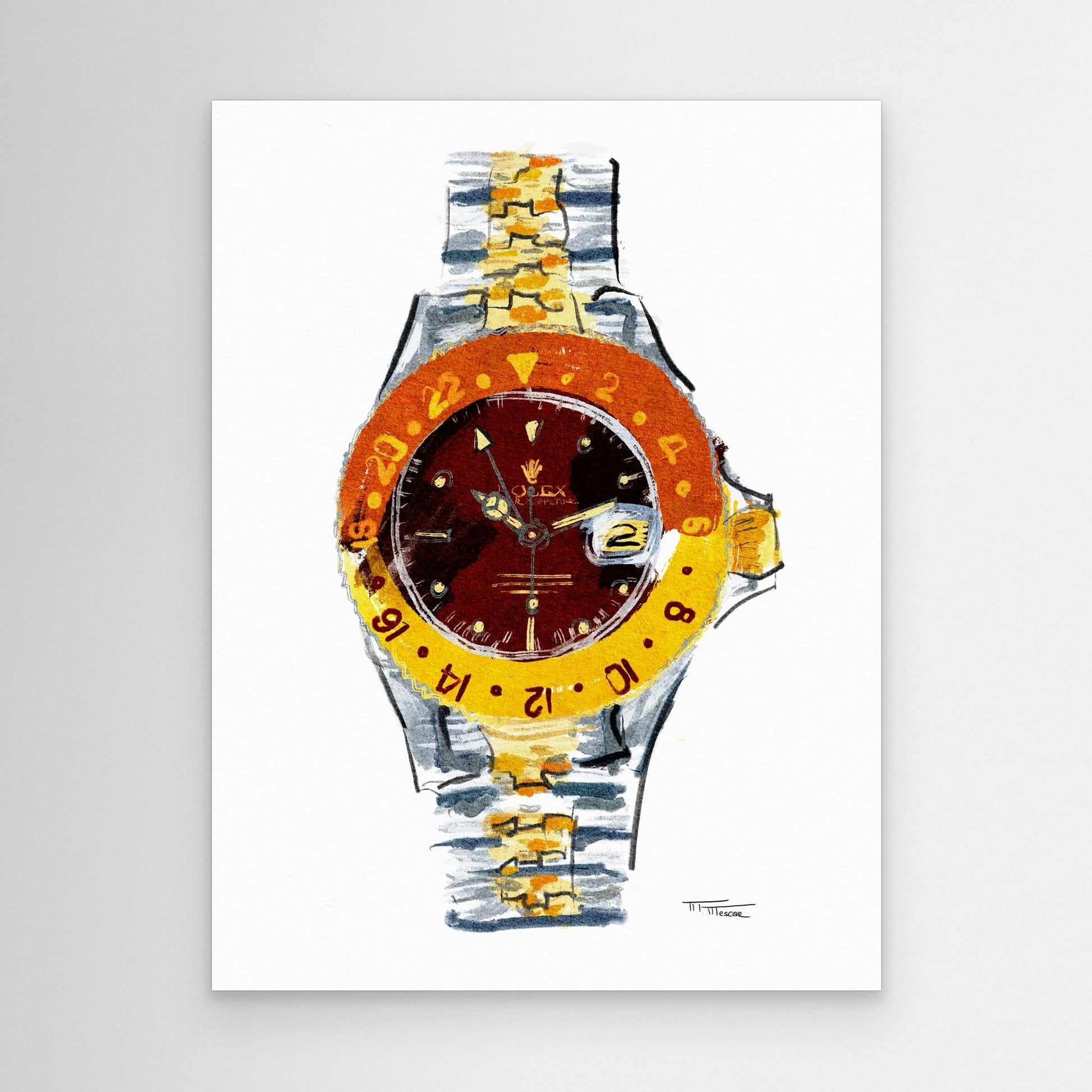 Rolex GMT Master “Clint Eastwood” 60 x 80 cm 24 x 32″ No Frame
